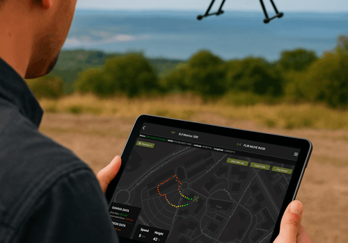Android tablet app · Drone sensor tablet app